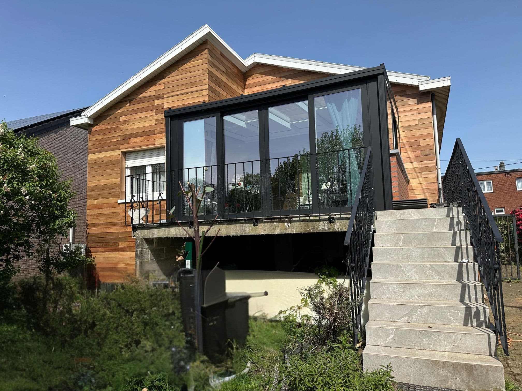 Bardage bois cèdre à Fléron